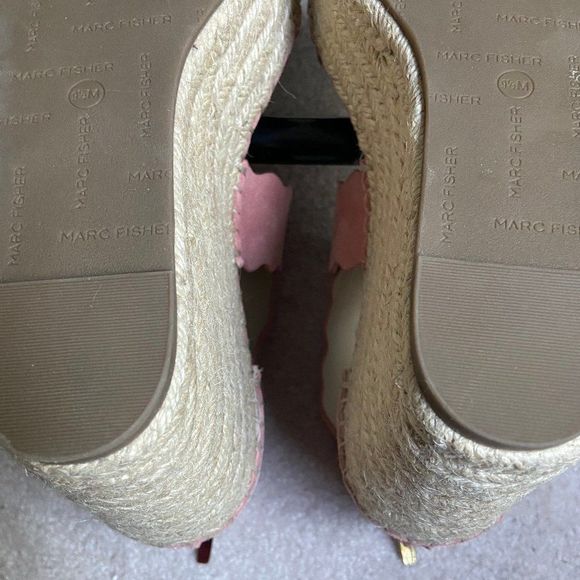 MARC FISHER Women Calita Suede Wedge Sandals - NEW NWOB - Picture 8 of 8